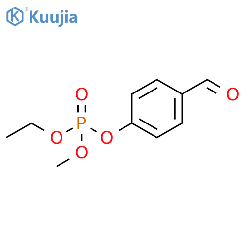 Phosphoric acid, ethyl 4-formylphenyl methyl ester structure