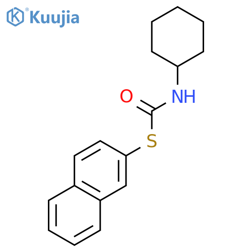 Carbamothioic acid, cyclohexyl-, S-2-naphthalenyl ester structure