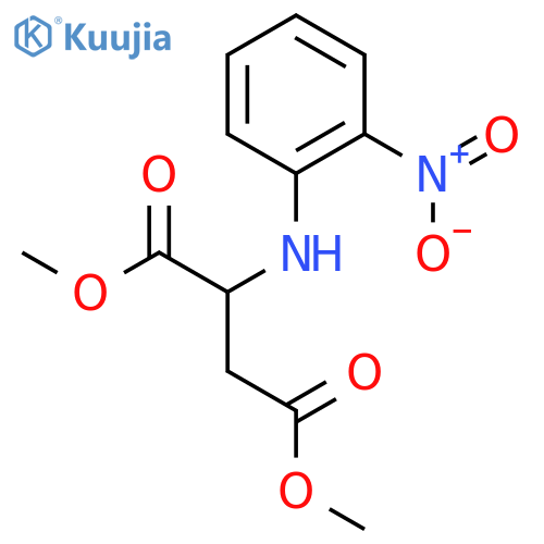 D-Aspartic acid, N-(2-nitrophenyl)-, dimethyl ester structure