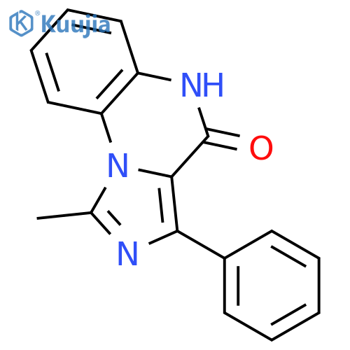 IMIDAZO[1,5-A]QUINOXALIN-4(5H)-ONE, 1-METHYL-3-PHENYL- structure