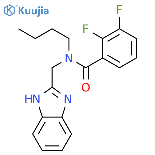 Benzamide, N-(1H-benzimidazol-2-ylmethyl)-N-butyl-2,3-difluoro- structure