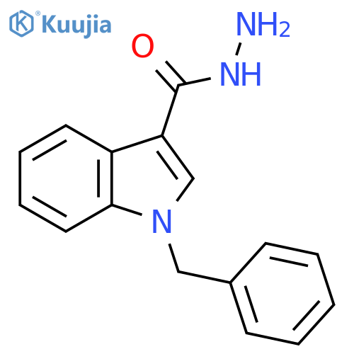 1H-Indole-3-carboxylic acid, 1-(phenylmethyl)-, hydrazide structure