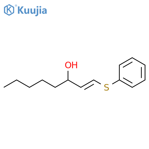 1-Octen-3-ol, 1-(phenylthio)-, (E)- structure