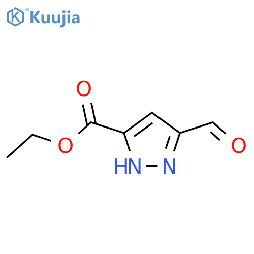 ethyl 5-formyl-1H-pyrazole-4-carboxylate structure