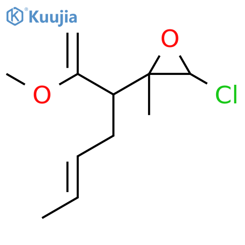 Oxirane, 3-chloro-2-[1-(1-methoxyethenyl)-3-pentenyl]-2-methyl- structure