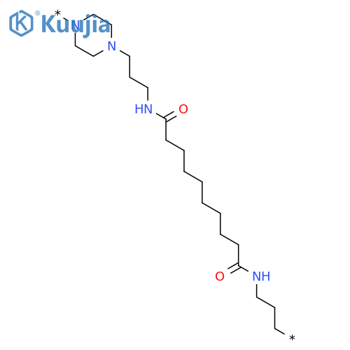POLY[1,4-PIPERAZINEDIYL-1,3-PROPANEDIYLIMINO(1,10-DIOXO-1,10-DECANEDIYL)IMINO-1,3-PROPANEDIYL] structure