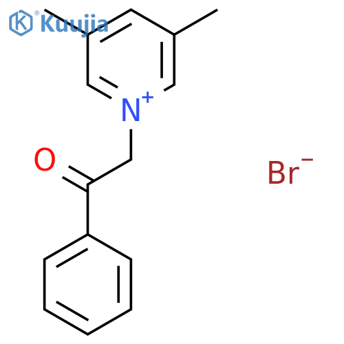 PYRIDINIUM, 3,5-DIMETHYL-1-(2-OXO-2-PHENYLETHYL)-, BROMIDE structure