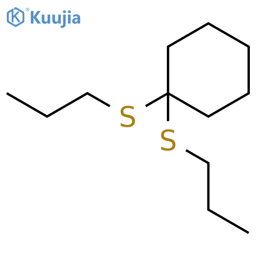 CYCLOHEXANE, 1,1-BIS(PROPYLTHIO)- structure