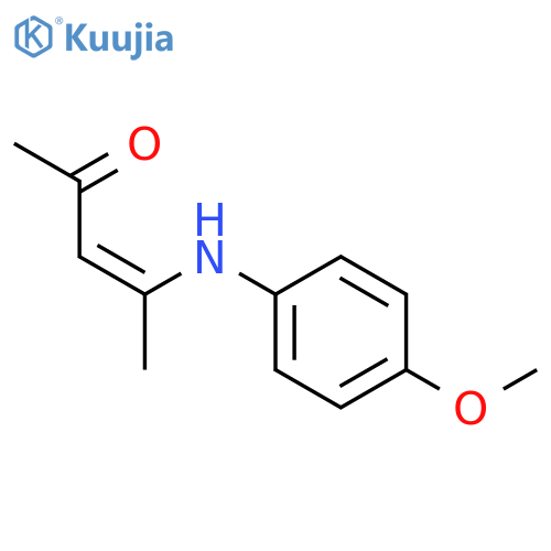 3-Penten-2-one, 4-[(4-methoxyphenyl)amino]-, (Z)- structure