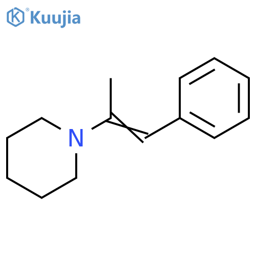 Piperidine, 1-(1-methyl-2-phenylethenyl)- structure