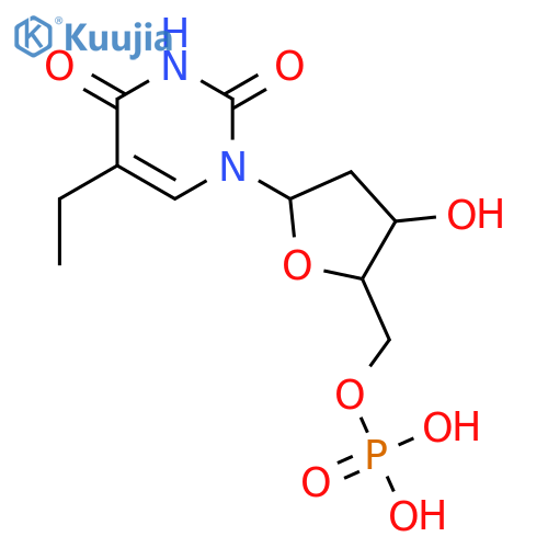 5'-Uridylic acid,2'-deoxy-5-ethyl- structure