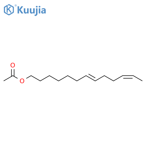 7,11-Tridecadien-1-ol, acetate, (E,Z)- structure
