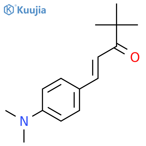 1-Penten-3-one, 1-[4-(dimethylamino)phenyl]-4,4-dimethyl-, (E)- structure