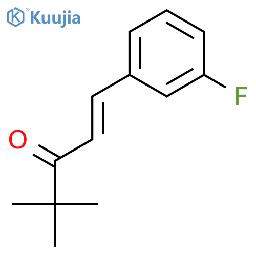 1-Penten-3-one, 1-(3-fluorophenyl)-4,4-dimethyl-, (1E)- structure