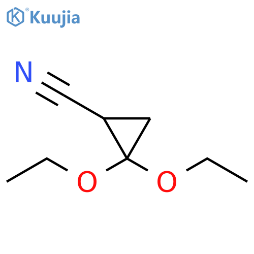 Cyclopropanecarbonitrile, 2,2-diethoxy- structure