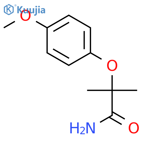 Propanamide, 2-(4-methoxyphenoxy)-2-methyl- structure