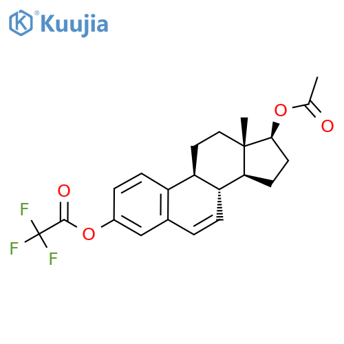 [(8R,9S,13S,14S,17S)-17-Acetyloxy-13-methyl-8,9,11,12,14,15,16,17-octahydrocyclopenta[a]phenanthren-3-yl] 2,2,2-trifluoroacetate structure