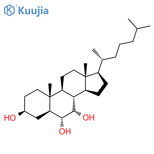 Cholestane-3,6,7-triol, (3beta,5alpha,6alpha,7alpha)- structure