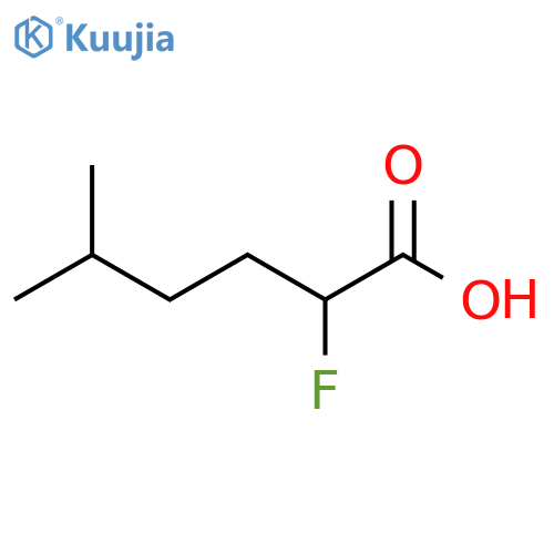 2-fluoro-5-methylhexanoic acid structure