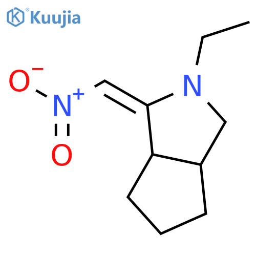 Cyclopenta[c]pyrrole, 2-ethyloctahydro-1-(nitromethylene)- structure