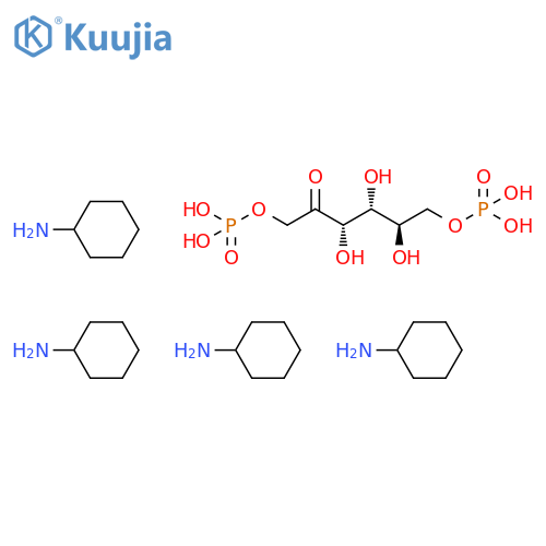D-fructose 1,6-bis(dihydrogen phosphate), compound with cyclohexylamine (1:4) structure
