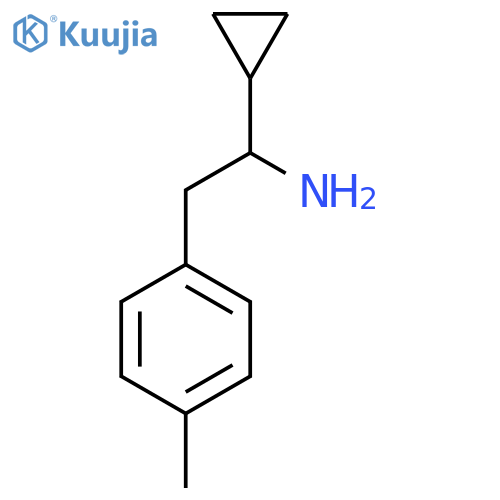 1-CYCLOPROPYL-2-(4-METHYLPHENYL)ETHAN-1-AMINE structure