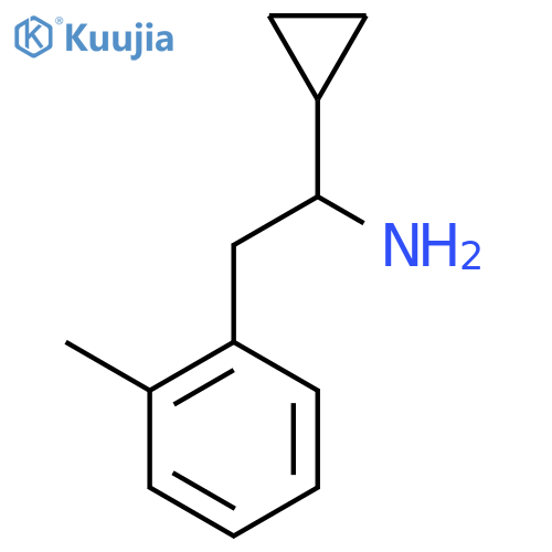 1-CYCLOPROPYL-2-(2-METHYLPHENYL)ETHAN-1-AMINE structure