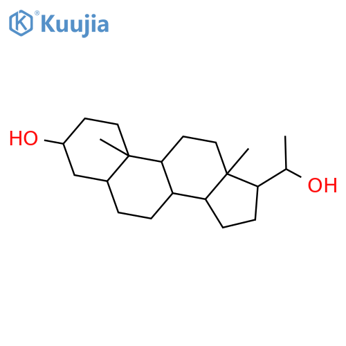 5-alpha-pregnan-3-alpha, 20-beta-diol structure