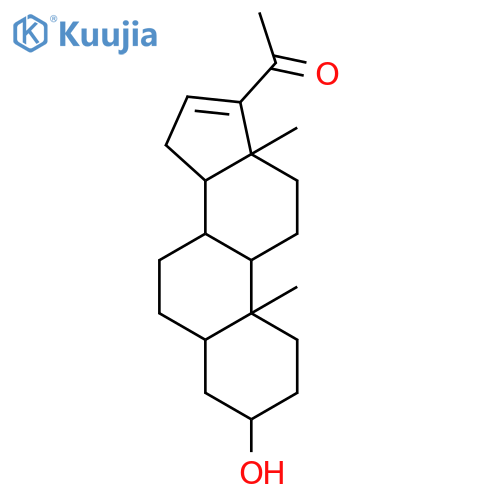 Pregn-16-en-20-one,3-hydroxy-, (3b,5a)- structure