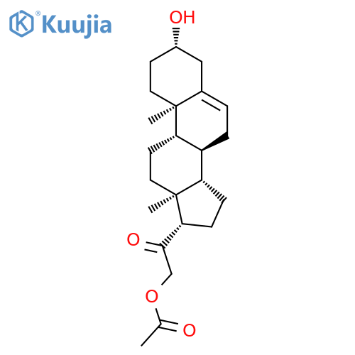 Pregn-5-en-20-one,21-(acetyloxy)-3-hydroxy-, (3b)- structure
