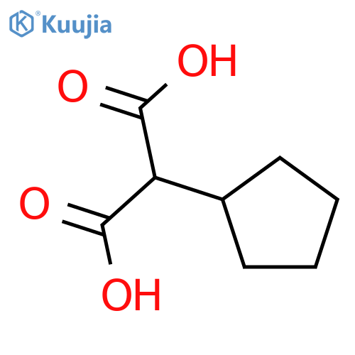 Cyclopentylmalonic acid structure