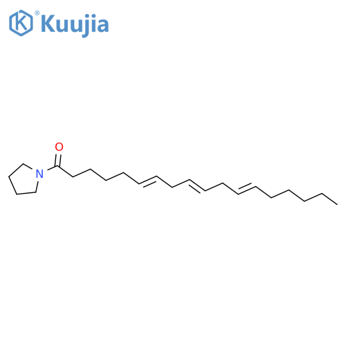 1-(1-Oxo-6,9,12-octadecatrienyl)pyrrolidine structure