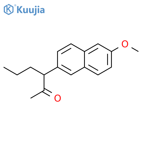 2-Hexanone, 3-(6-methoxy-2-naphthalenyl)- structure
