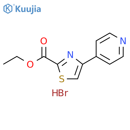 ethyl 4-pyridin-4-yl-1,3-thiazole-2-carboxylatehydrobromide structure