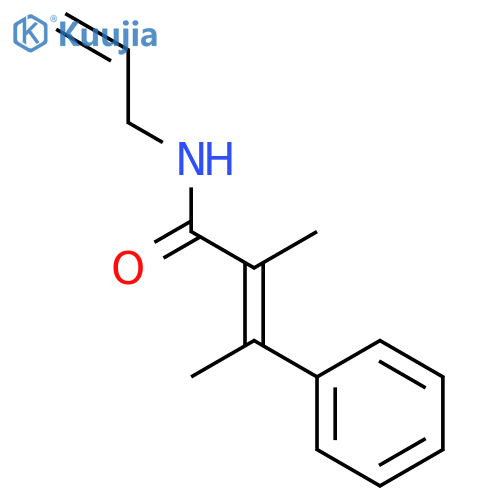 (2Z)-2-methyl-3-phenyl-N-prop-2-en-1-ylbut-2-enamide structure