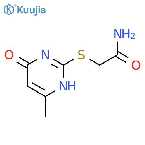 Acetamide, 2-[(1,4-dihydro-6-methyl-4-oxo-2-pyrimidinyl)thio]- structure