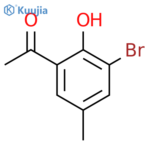 1-(3-bromo-2-hydroxy-5-methylphenyl)ethan-1-one structure