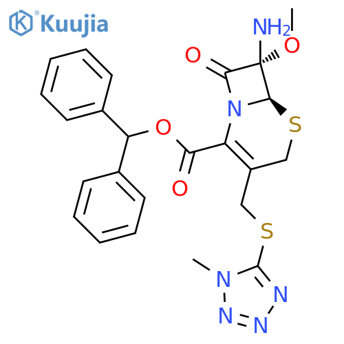 7b-Amino-7a-methoxy-3-(1-methyl-5-tetrazolylthio)methyl-3-cephem-4-carboxylic Acid Diphenylmethyl Ester structure