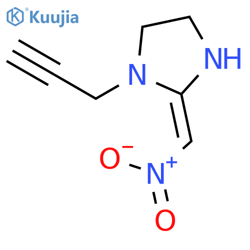 Imidazolidine, 2-(nitromethylene)-1-(2-propynyl)- structure