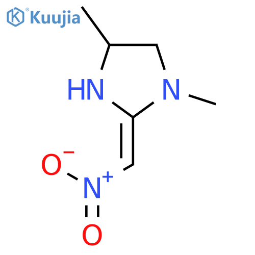 Imidazolidine, 1,4-dimethyl-2-(nitromethylene)- structure