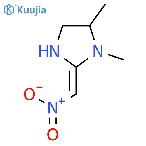 Imidazolidine, 1,5-dimethyl-2-(nitromethylene)- structure