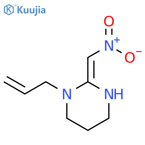Pyrimidine, hexahydro-2-(nitromethylene)-1-(2-propenyl)- structure