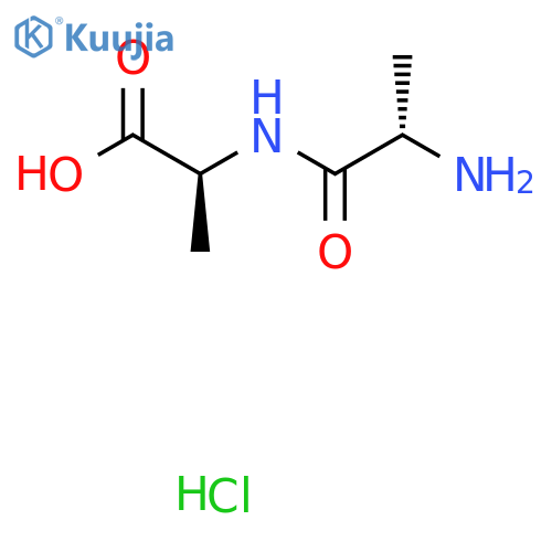 L-Alanine, N-L-alanyl-, monohydrochloride structure