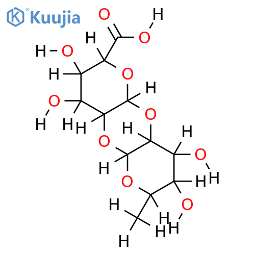 alpha-D-(Galactopyranuronsaeure)-L-rhamnose-1,2':2,1'-dianhydrid structure