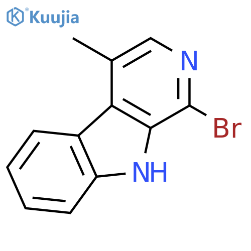 9H-Pyrido[3,4-b]indole, 1-bromo-4-methyl- structure