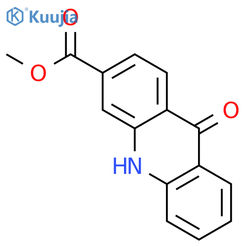 3-ACRIDINECARBOXYLIC ACID, 9,10-DIHYDRO-9-OXO-, METHYL ESTER structure