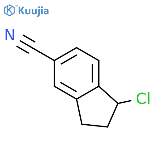 1H-INDENE-5-CARBONITRILE, 1-CHLORO-2,3-DIHYDRO- structure