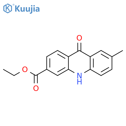 3-ACRIDINECARBOXYLIC ACID, 9,10-DIHYDRO-7-METHYL-9-OXO-, ETHYL ESTER structure