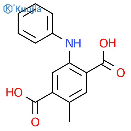 1,4-BENZENEDICARBOXYLIC ACID, 2-METHYL-5-(PHENYLAMINO)- structure