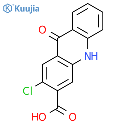 3-ACRIDINECARBOXYLIC ACID, 2-CHLORO-9,10-DIHYDRO-9-OXO- structure